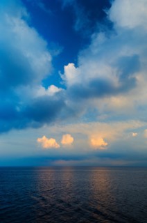 Aegean Sea horizon.