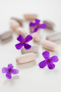 Herbal medicine pills.