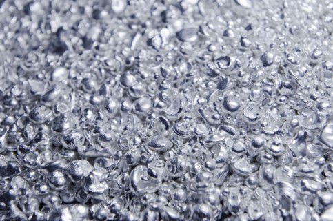 Melted silver.