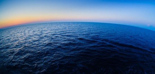 Aegean Sea horizon.