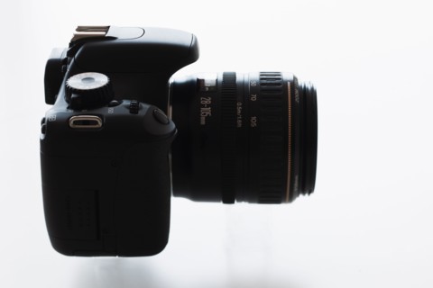 Digital SLR camera buttons.