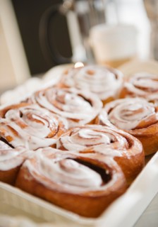 Close up of cinnamon buns. Photo: Jamie Grill