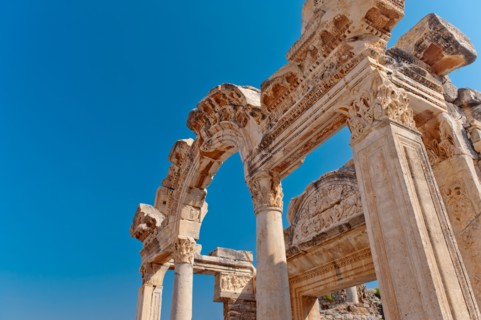Turkey, Ephesus, Temple of Hadrian.