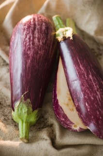 Close up of eggplant. Photo: Jamie Grill