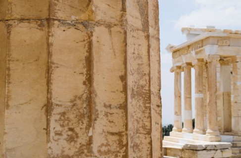 Greece, Athens, Acropolis, Temple of Athena Nike.