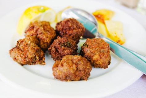 Greece, Athens, Greek lamb meatballs.