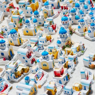 Greece, Cyclades Islands, Santorini, Oia, Church souvenirs.