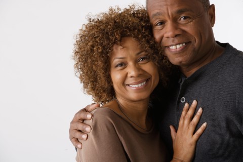 Portrait of mature couple, studio shot. Photo : Rob Lewine