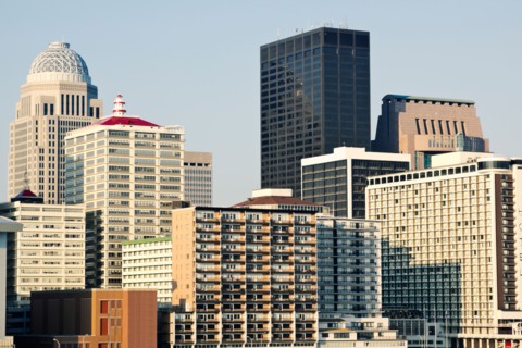 USA, Kentucky, Louisville, Morning skyline. Photo : Henryk Sadura
