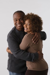 Portrait of mature couple, studio shot. Photo : Rob Lewine