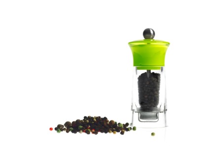 Studio shot of pepper grinder. Photo : David Arky