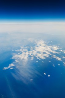 High altitude photo of Earth.