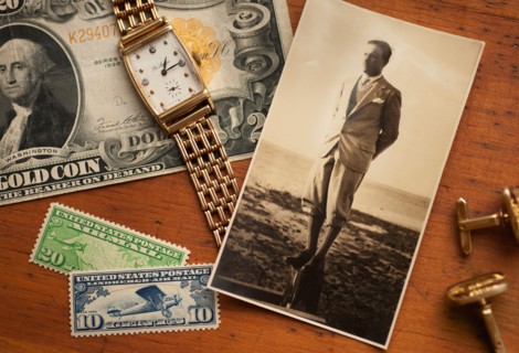 Studio shot of vintage collectibles.