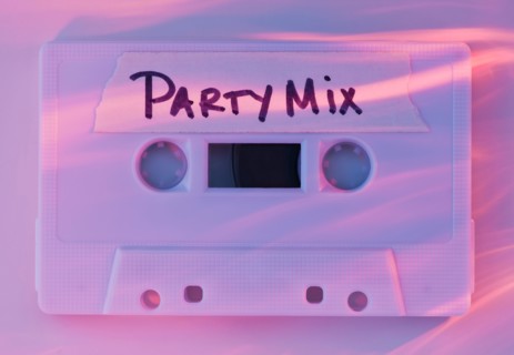 White mix tape, studio shot. Photo : Daniel Grill
