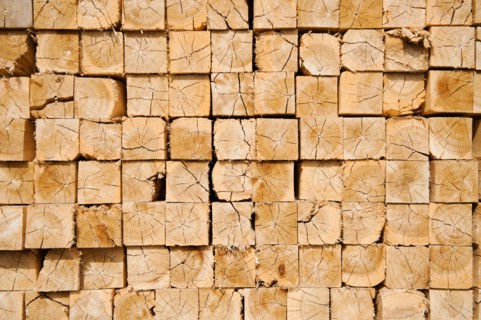Full-frame shot of orderly timber stacks. Photo: Erik Isakson