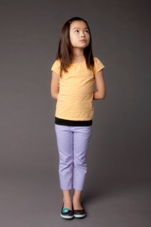 Studio portrait of girl (8-9). Photo : Rob Lewine