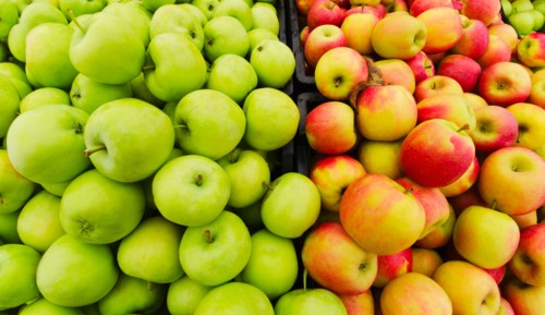 Heap of apples.