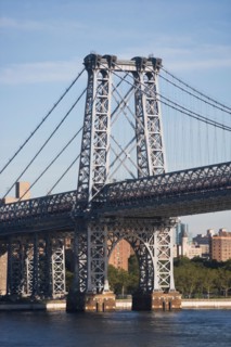 USA, New York State, New York City, Manhattan, Williamsburg Bridge. Photo : fotog