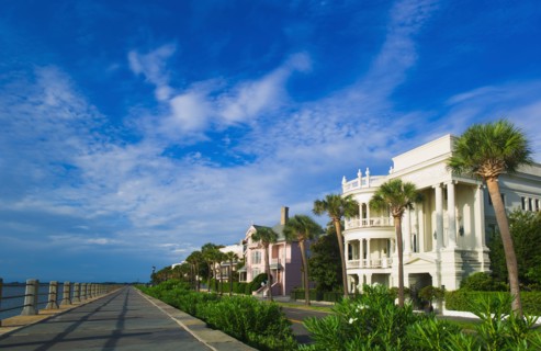USA, South Carolina, Charleston, Battery Park.