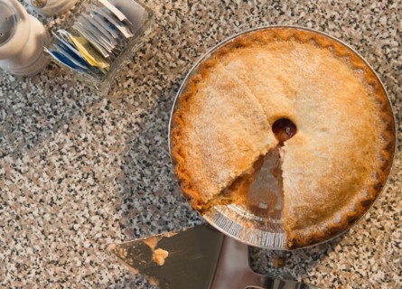 Close up of apple pie. Photo : Jamie Grill
