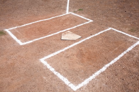 Baseball home plate. Photo : Winslow Productions