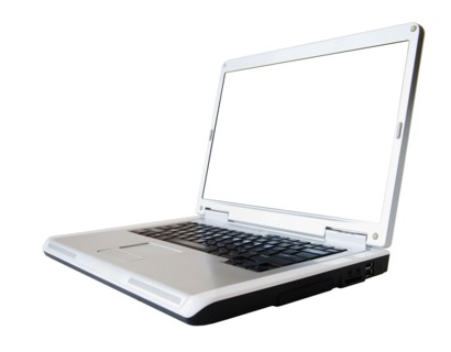 Studio shot of laptop.