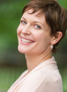 Portrait of mature woman smiling.