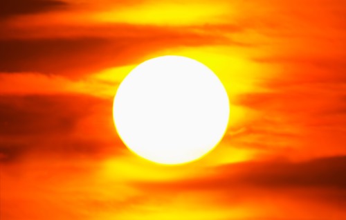 Rising sun.