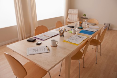 Empty board room. Photo: Rob Lewine