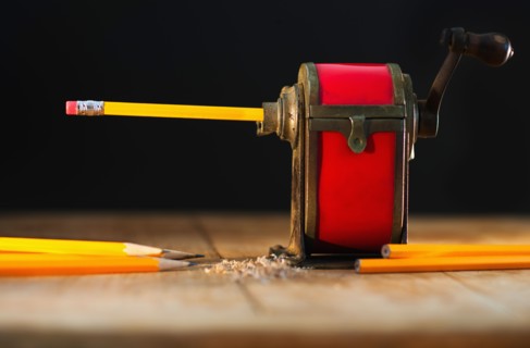Studio shot of pencil sharpener.