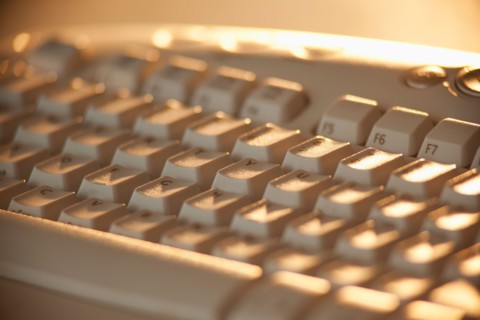 Studio shot of computer keyboard.