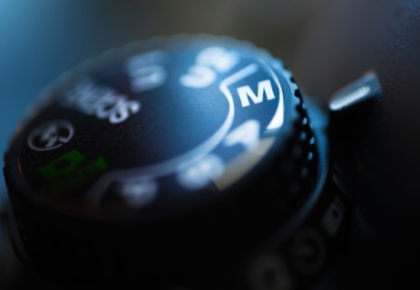 Close-up of settings button.