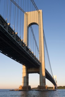 USA, New York State, New York City, Manhattan, Verrazano-Narrows Bridge. Photo : fotog