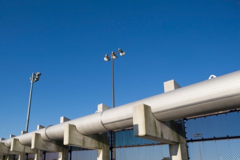 Pipes of water treatment plant. Photo: fotog