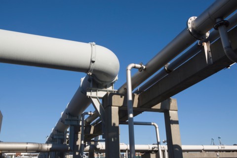 Pipes of water treatment plant. Photo: fotog
