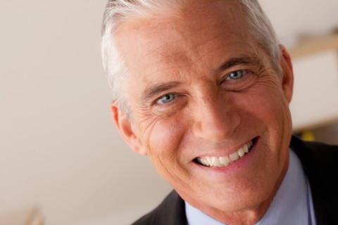 Studio portrait of senior businessman. Photo : Rob Lewine