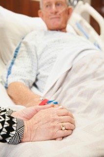 Senior people in hospital.