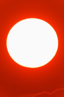Close-up view of sun.