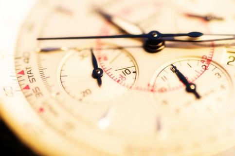 Close up of antigue clock face.