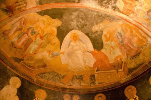 Turkey, Istanbul, Chora Church frescoes (interior). Photo : Tetra Images