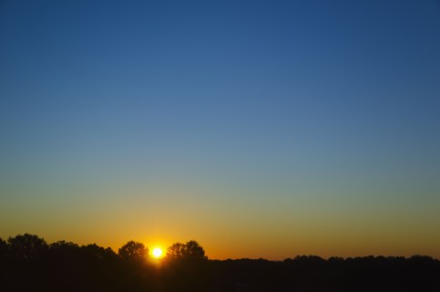 Sunset sky.