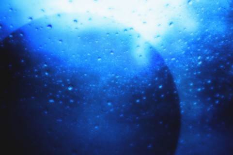 Wet glass.