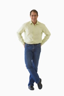 Studio portrait of mature man.