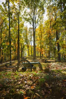 USA, Georgia, Kennesaw, Cannon at Kennesaw Battlefield Park.
