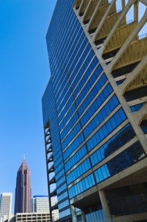 USA, Georgia, Atlanta, View of skyscrapers at downtown.