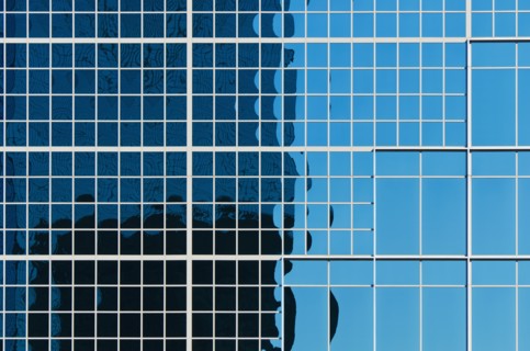 USA, Georgia, Atlanta, Close-up view of glass building.