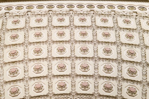 USA, Washington DC, Capitol Building, Close up coffers. Photo: Jamie Grill