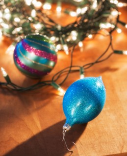 Christmas ornament under christmas tree. Photo: Daniel Grill