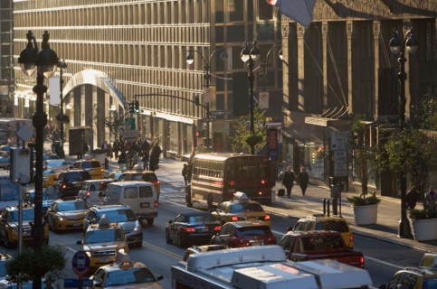 USA, New York City, Street scene . Photo : fotog