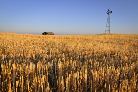 USA, Oregon, Wosco county, Rural scene with solitary barn. Photo : Gary Weathers